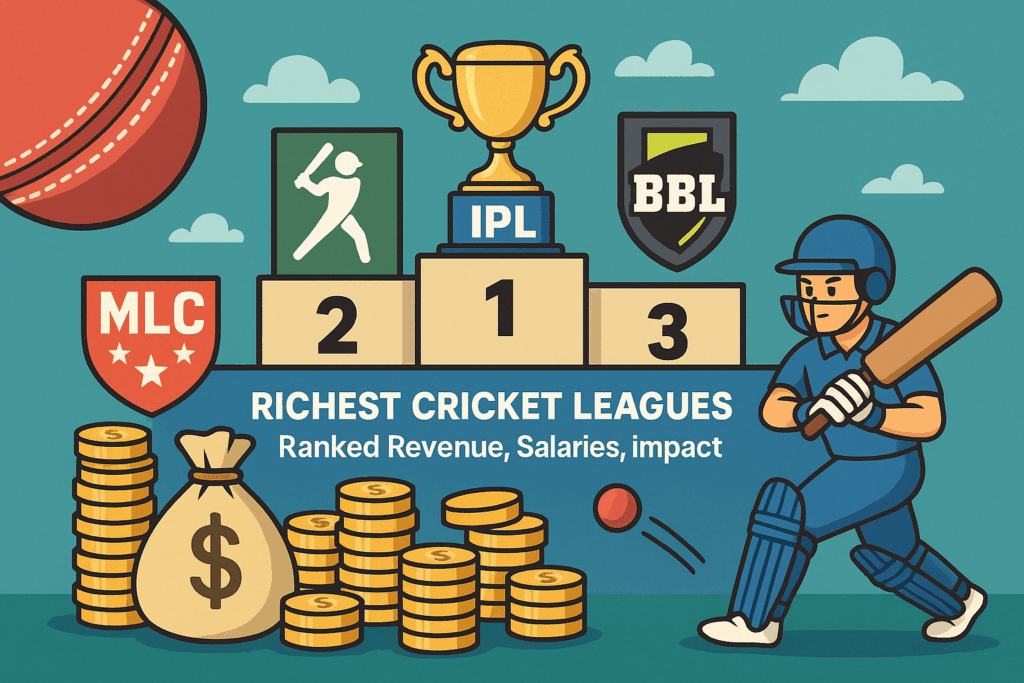 Richest Cricket Leagues Ranked by Revenue, Salaries, and Impact