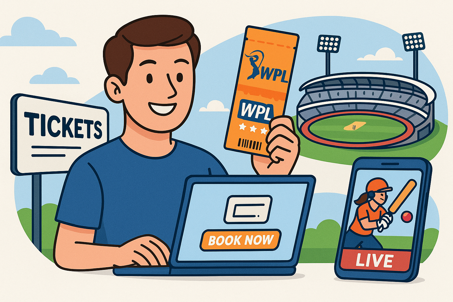 WPL tickets: Prices, Booking, Venues & Live Match Guide