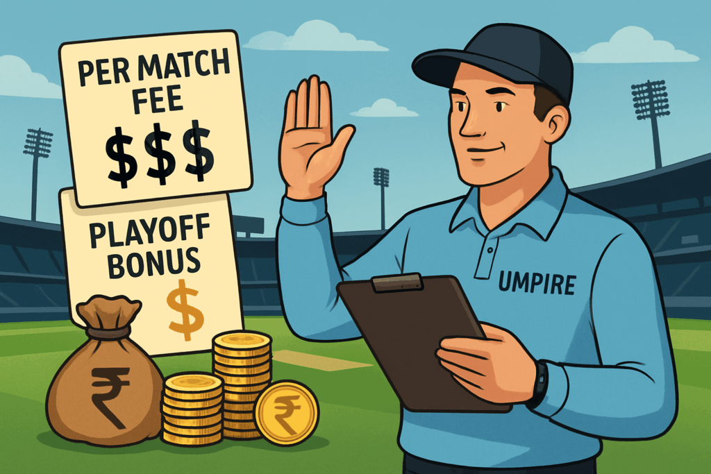 Guide: umpire salary ipl - Per Match Fees & Playoff Bonuses