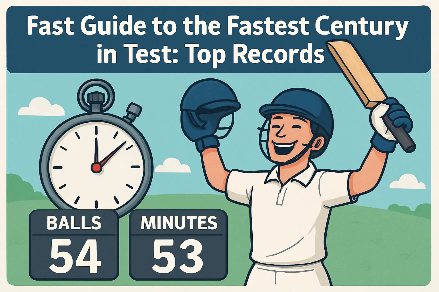 Fast Guide to the fastest century in test: Top records