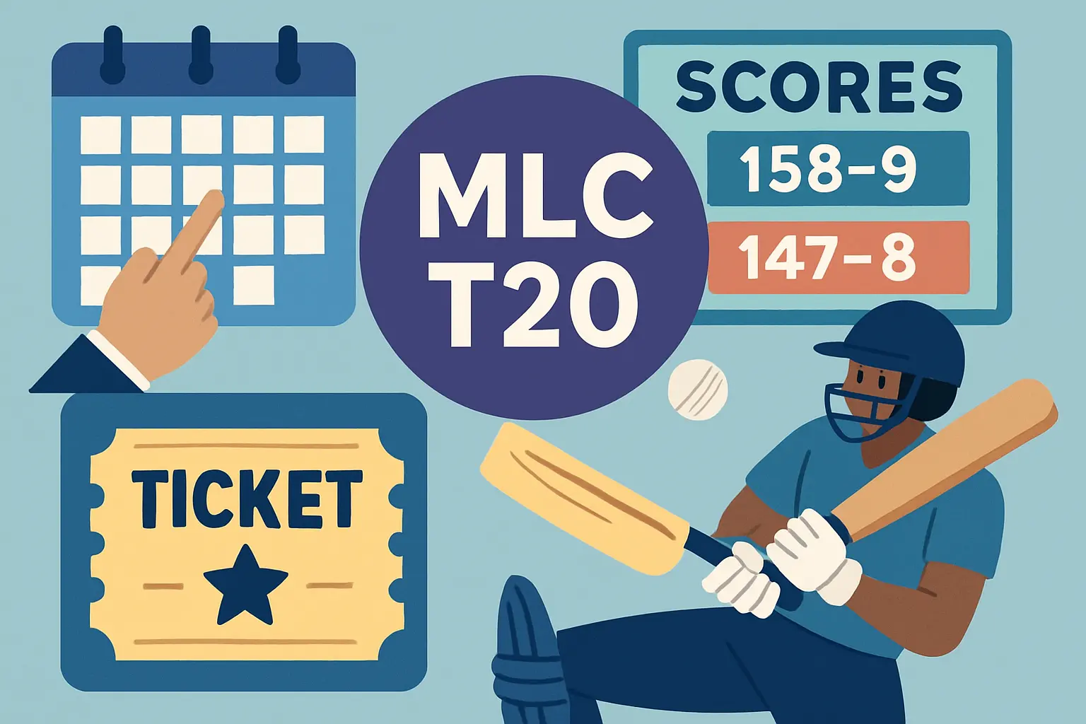 Guide to mlc t20: Schedule, Scores, Tickets