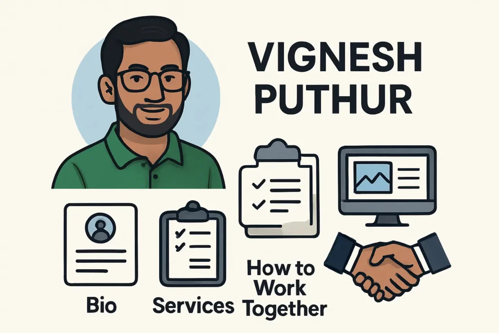 Vignesh Puthur: Bio, Services, Projects & How to Work Together